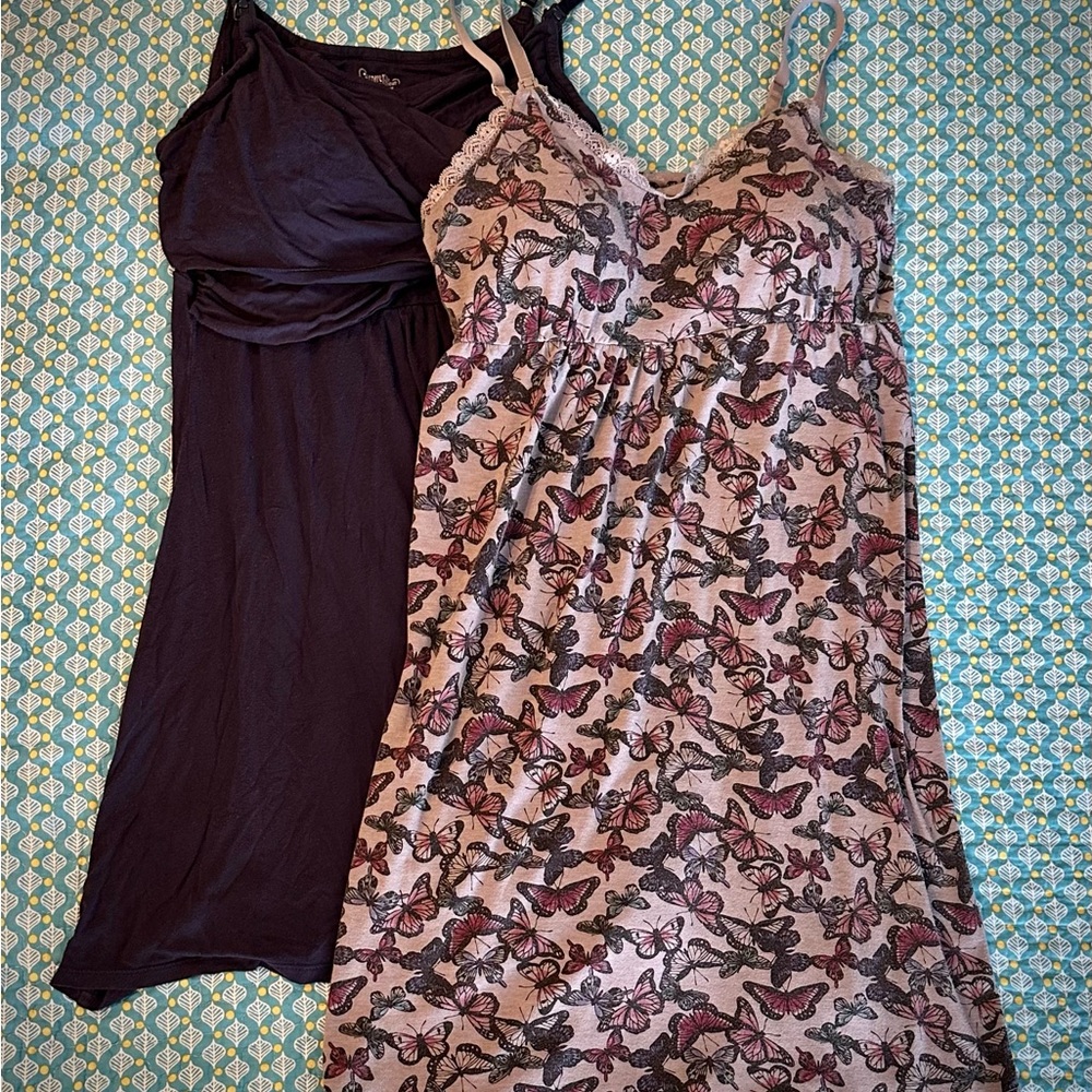 Maternity Nursing Clip-Down Nightgown Set